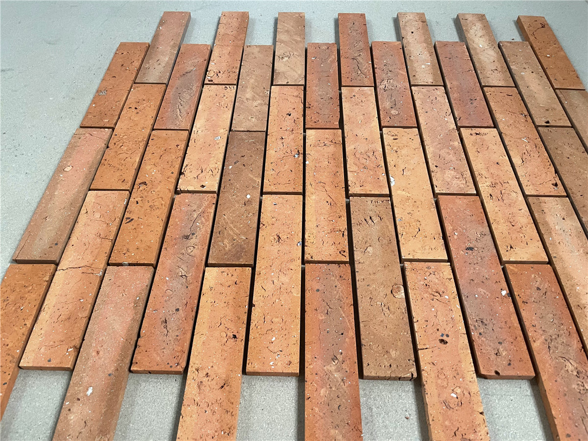 High quality reclaimed old red brick veneer brick tiles interior exterior wall thin brick panels