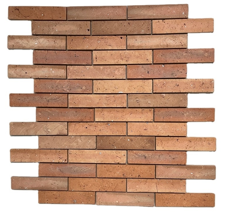 High quality reclaimed old red brick veneer brick tiles interior exterior wall thin brick panels