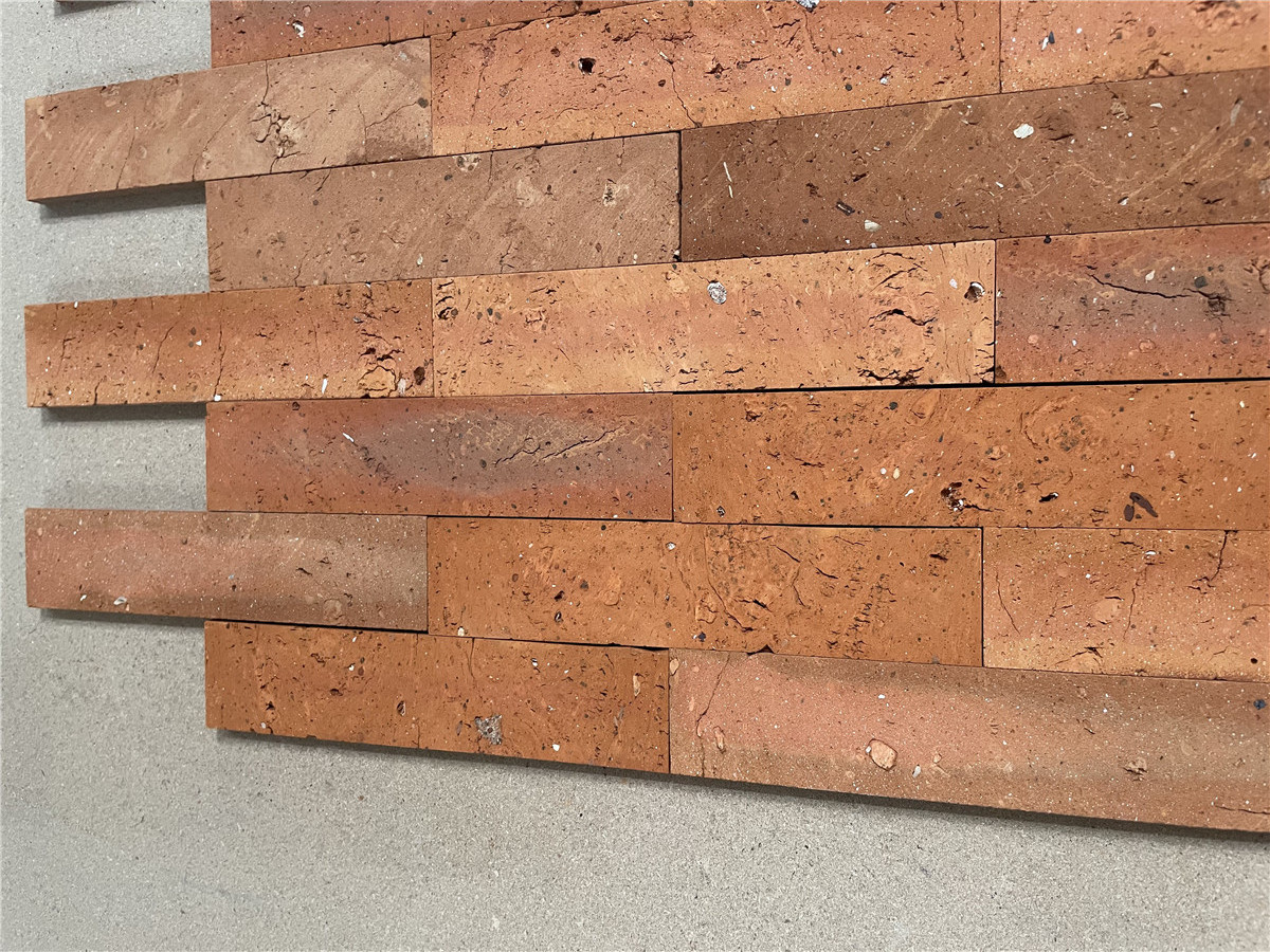 High quality reclaimed old red brick veneer brick tiles interior exterior wall thin brick panels