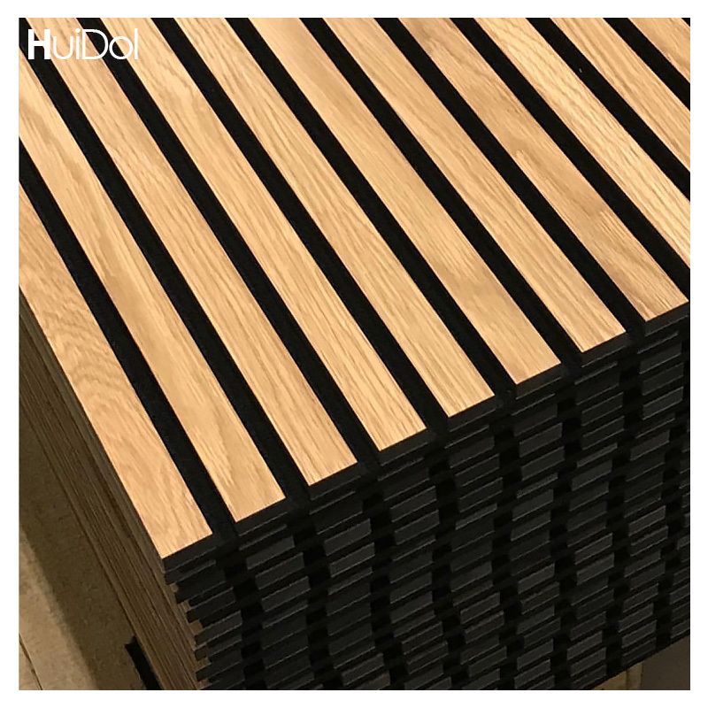 Sound Absorption Research Studio Foam Oak Wood Slat Soundproof Board Material Wooden Acoustic Panels