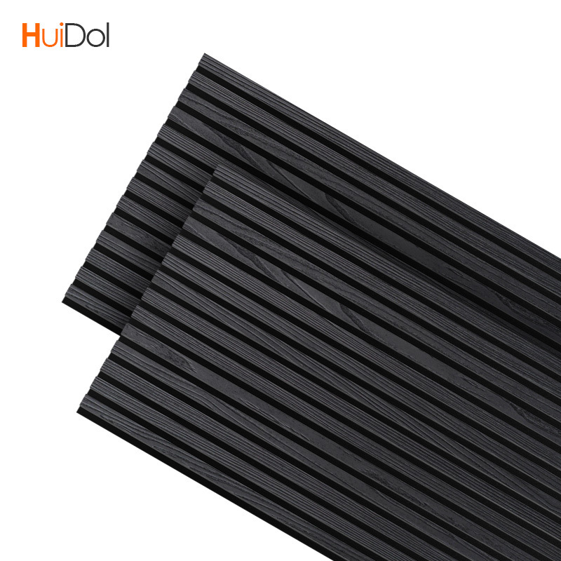 Board Wood Slats Acoustic Panels Felt Slatted Sound-absorbing Wooden Modern Akupanel Interior Decorative Ceiling Wall Black