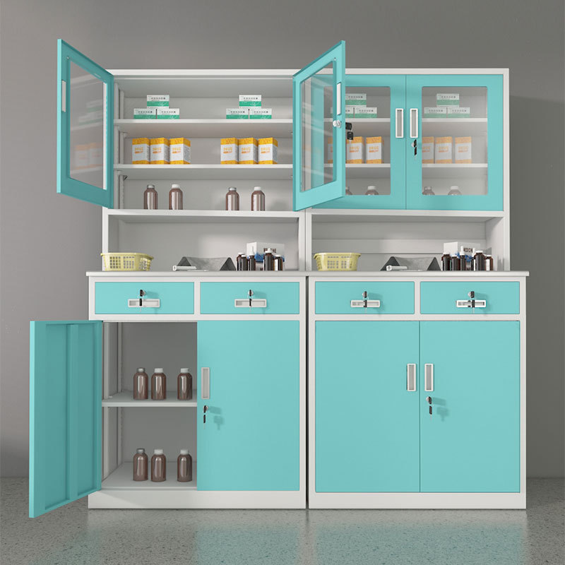 Factory Price Hospital Furniture Medical Metal Medicine Cabinet Medical Storage Cabinet Hospital Stainless Steel cabinet