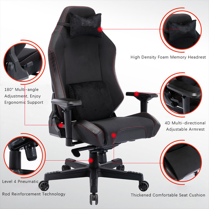 2021 Best Original PU Leather Furniture Game Gaming Chair China OEM LED Light Gaming Chair