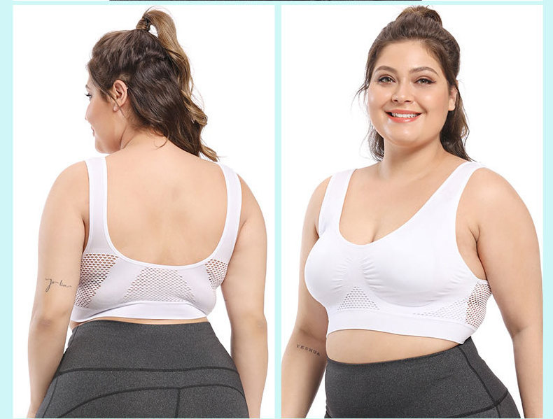 S-6XL Plus Size Wholesale Women Seamless bra Activewear Perfect Aire Cooling Mesh Seamless Sexy Fitness Gym Sports Bra