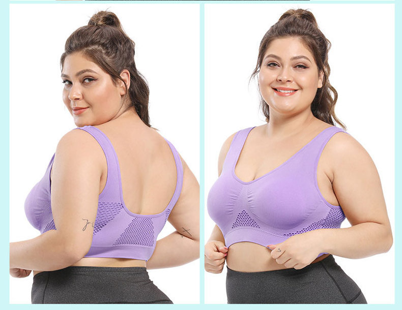 S-6XL Plus Size Wholesale Women Seamless bra Activewear Perfect Aire Cooling Mesh Seamless Sexy Fitness Gym Sports Bra