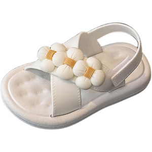 Summer new children's soft sole non-slip  girls beach shoes children flower cute  sandals