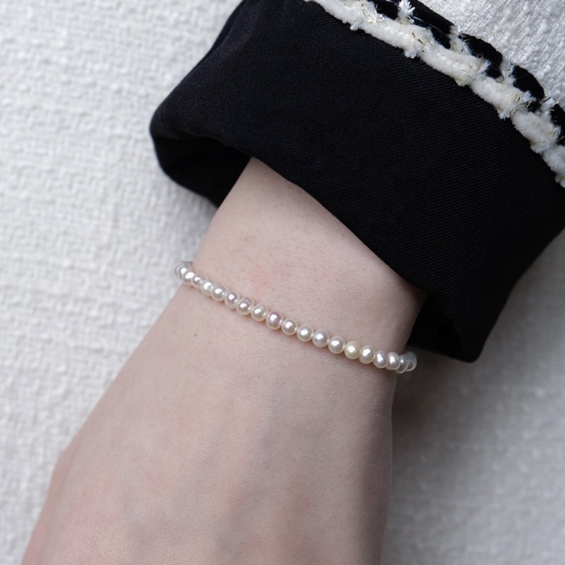 Natural freshwater pearl bracelet 14k gold filled jewelry fashion simple pearl hand jewelry