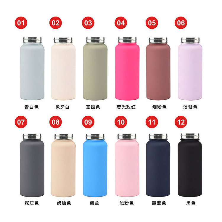 OEM 32oz stainless steel double wall insulated thermos drinking water bottle keeps water cold for 24 hours