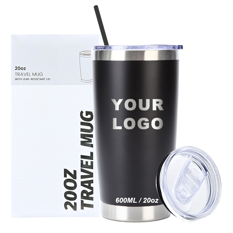 Factory Directly Powder Coated Tumbler Custom Logo 20 Oz 30oz Double Wall Vacuum Blank Stainless Steel Coffee Travel Mug