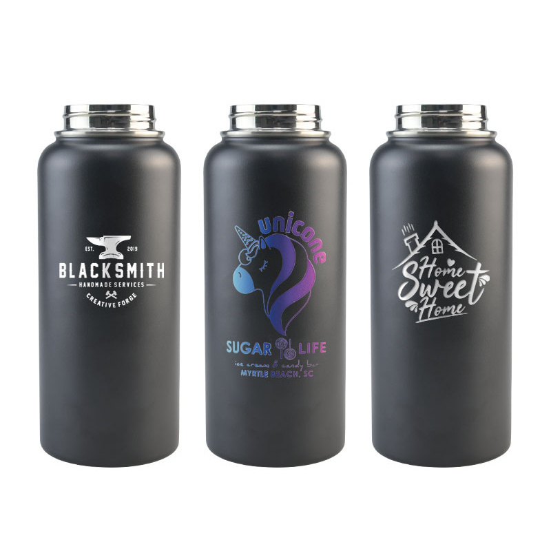 BPA Free Leak Proof Straw Lid and Flex Cover Sublimation Water Bottles Insulated Portable Stainless Steel Water Bottle