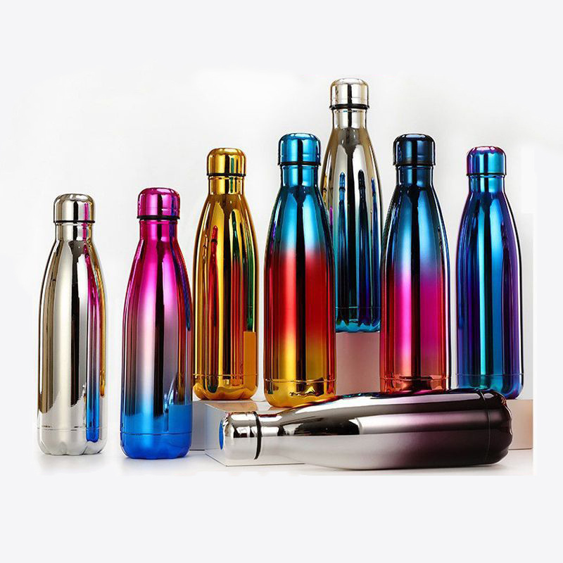 Vaccum insulated reusable water bottle bling stainless steel cola sofdrink can water bottle