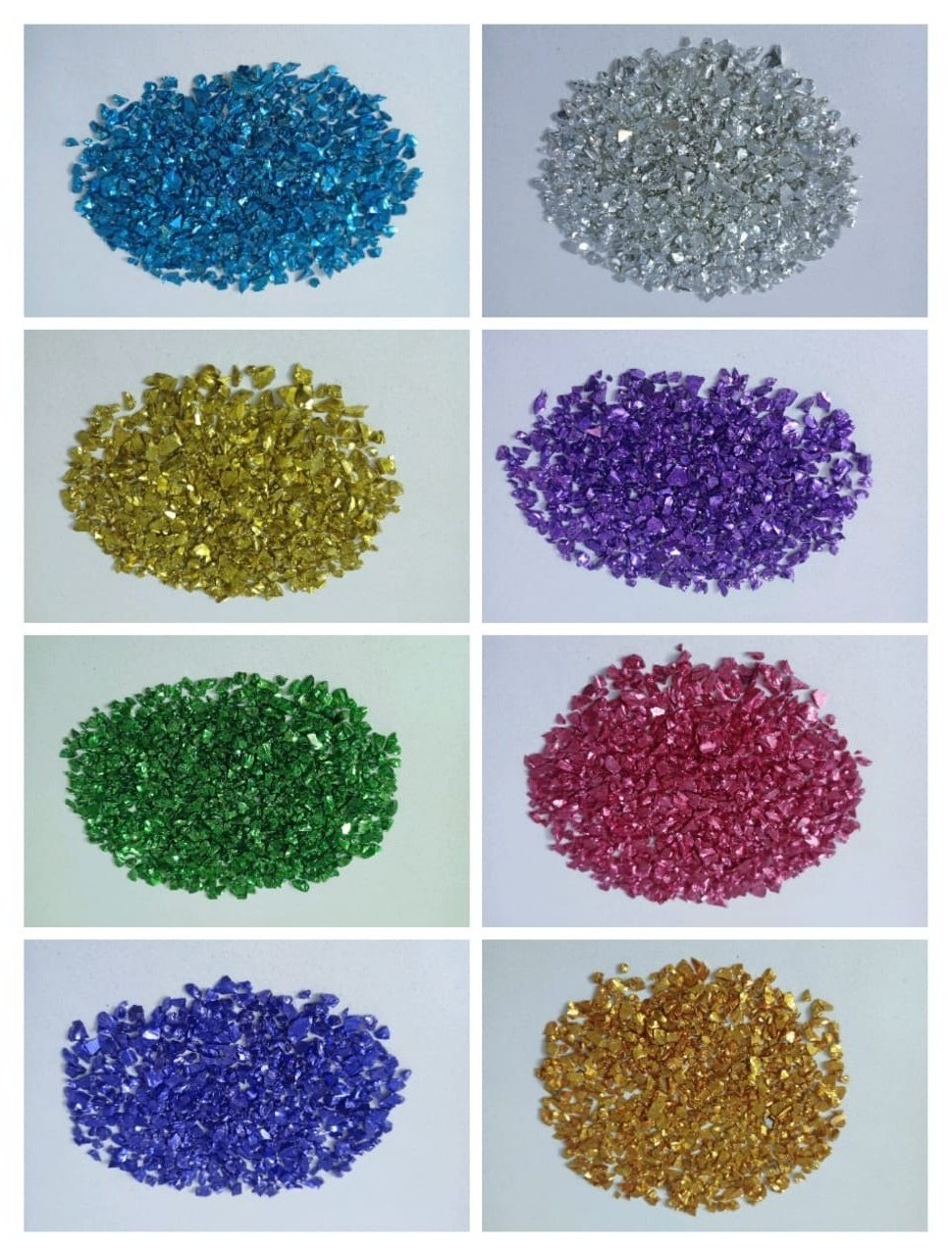 premium quality silver coated glass chips special for art and craft handicraft items and glass jewellory manufacture used