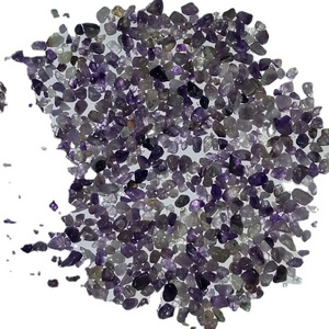 healing and art craft work jewelry making amethyst stone chips and gravels grit with premium bio mat amethyst stone