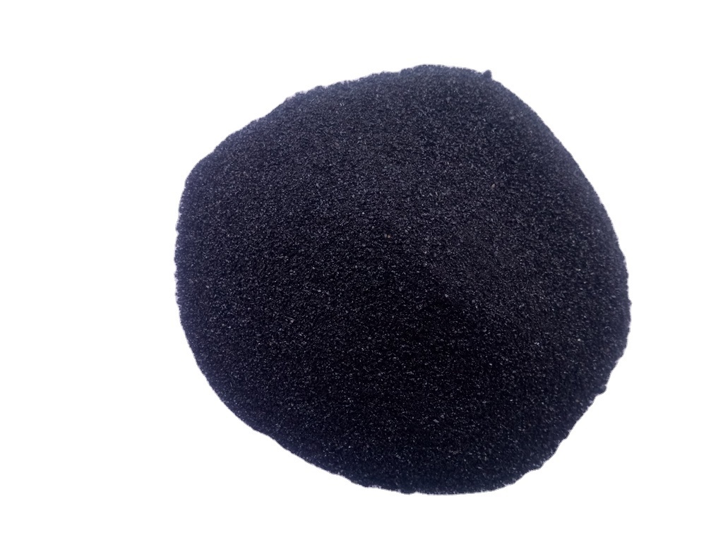 Asian largest suppliyer and exporter of emery sand and powder finr 30-60 mehs grade jet black color special sandblasting use