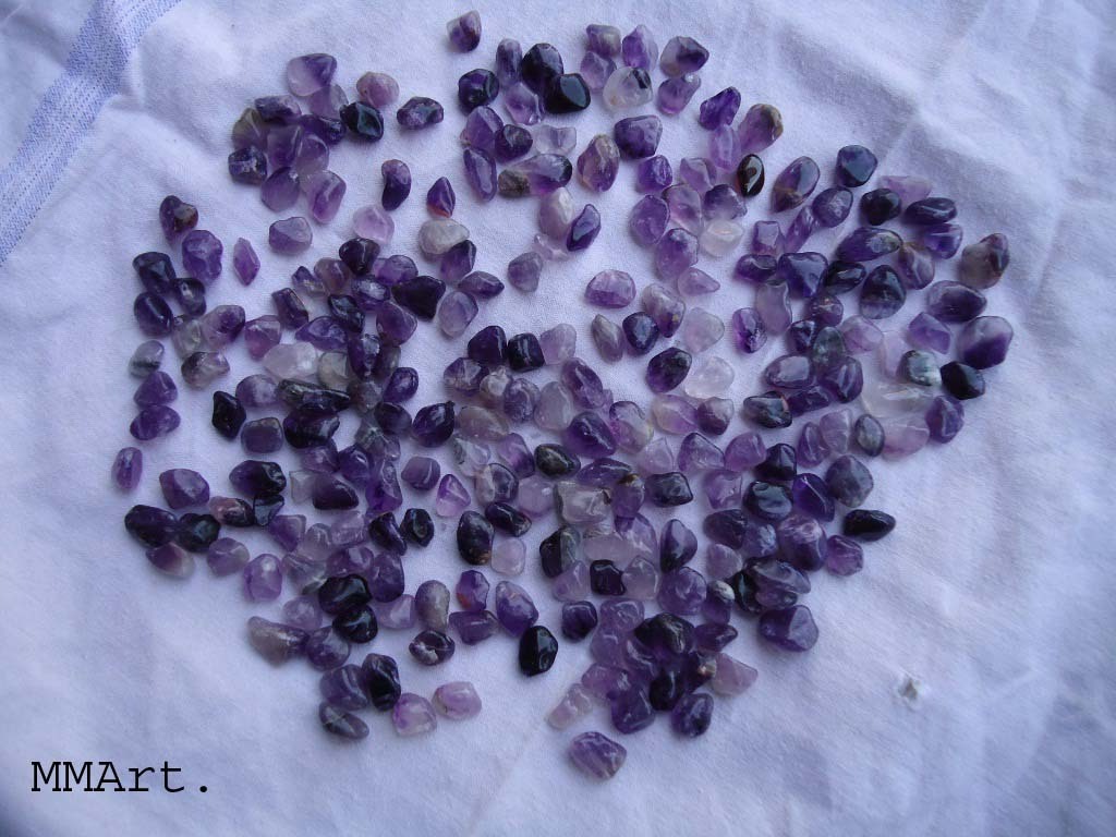 healing and art craft work jewelry making amethyst stone chips and gravels grit with premium bio mat amethyst stone