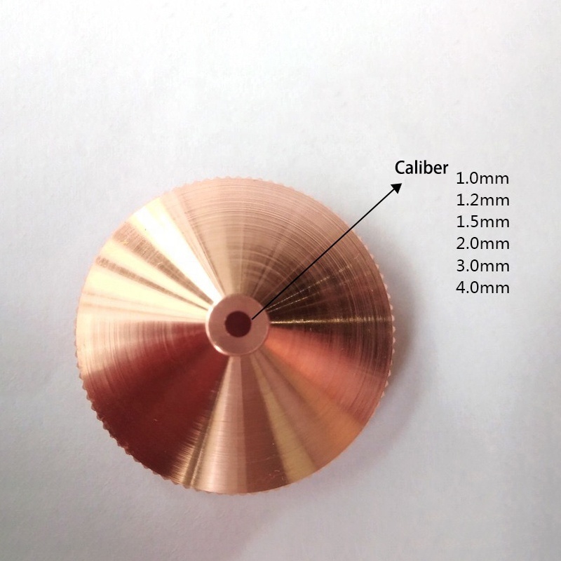 Chrome/Copper Single Double Layer Nozzle Fiber Co2 laser Precitec Nozzle  for Laser Cutting Machine