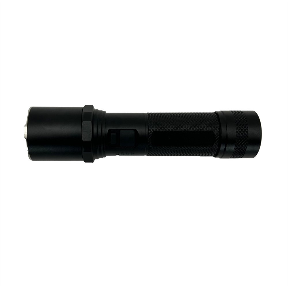 one-step strobe tactical flashlight torch flash light rechargeable powerful emergency self-defense flashlight