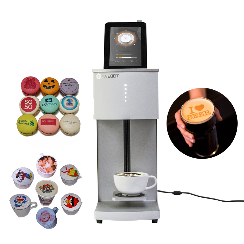 cheap 3d print photo on coffee drink chocolate selfie printer face cappuccino machine for dessert