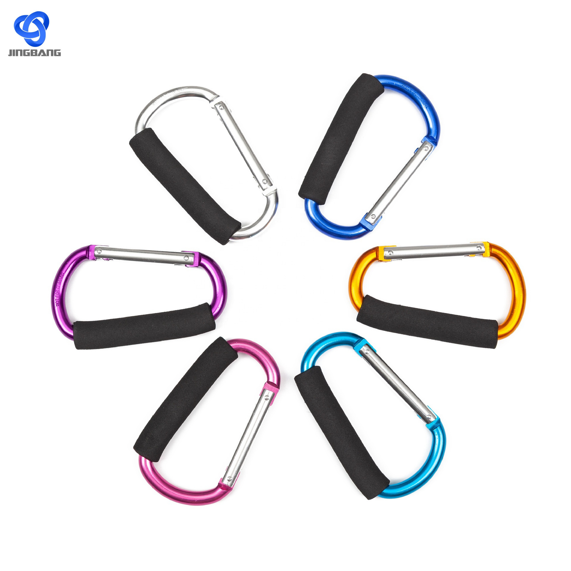 Heavy Duty Kailas Carabiner Anime Keystrap Carabiner Customized Snap Hook Small Black Carabiner Stainless Steel 1-12cm