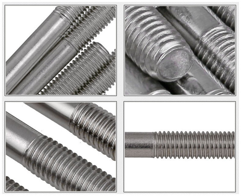 M8 M16 hanger welding ctlinder head bolt stud double sided end screw fully threaded rod stud bolt left right double arming bolt