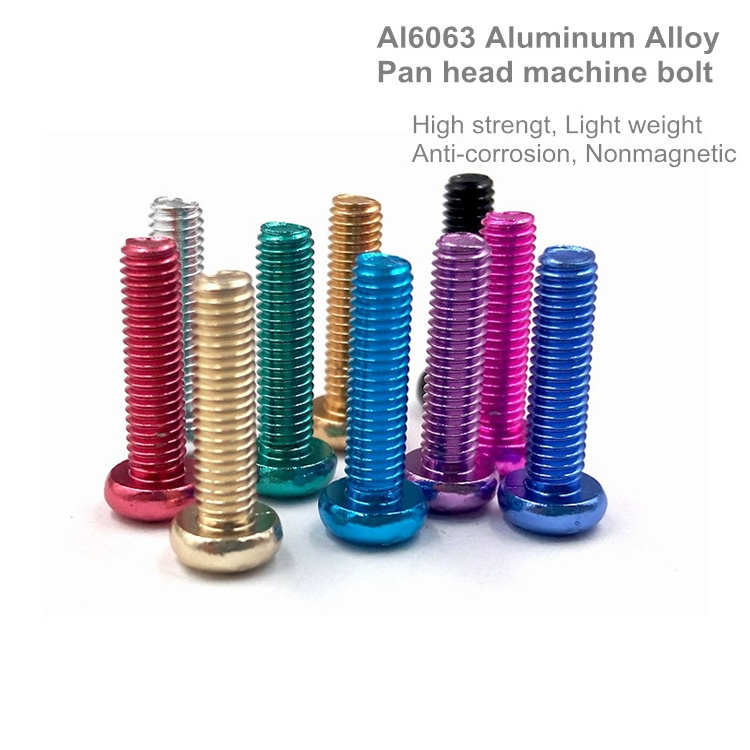 custom 6061 6063 7075 hex color aluminium m3 m5 m6 m7 m20 fender jdm pink red gold nut bolt set anodized aluminium bolt colored