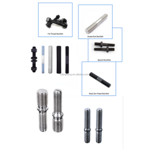 M8 M16 hanger welding ctlinder head bolt stud double sided end screw fully threaded rod stud bolt left right double arming bolt