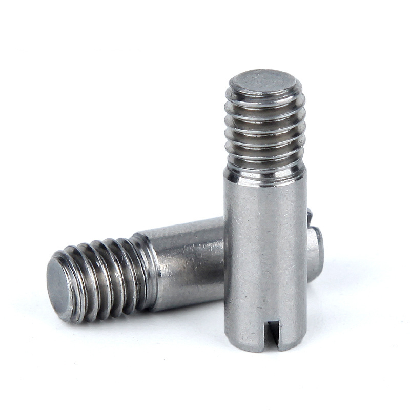 Stainless Steel Metal clevis pin slotted recess external thread dowel pin