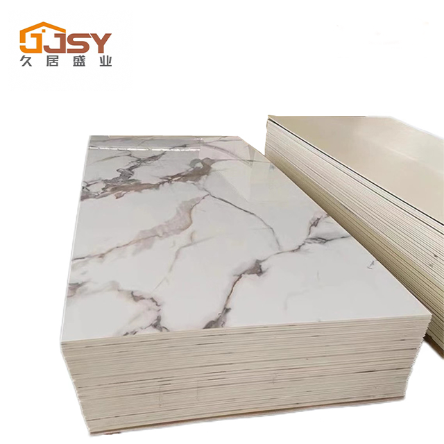 Fashion waterproof wall panels boards rock grain high-gloss marble wall panels for home decoration