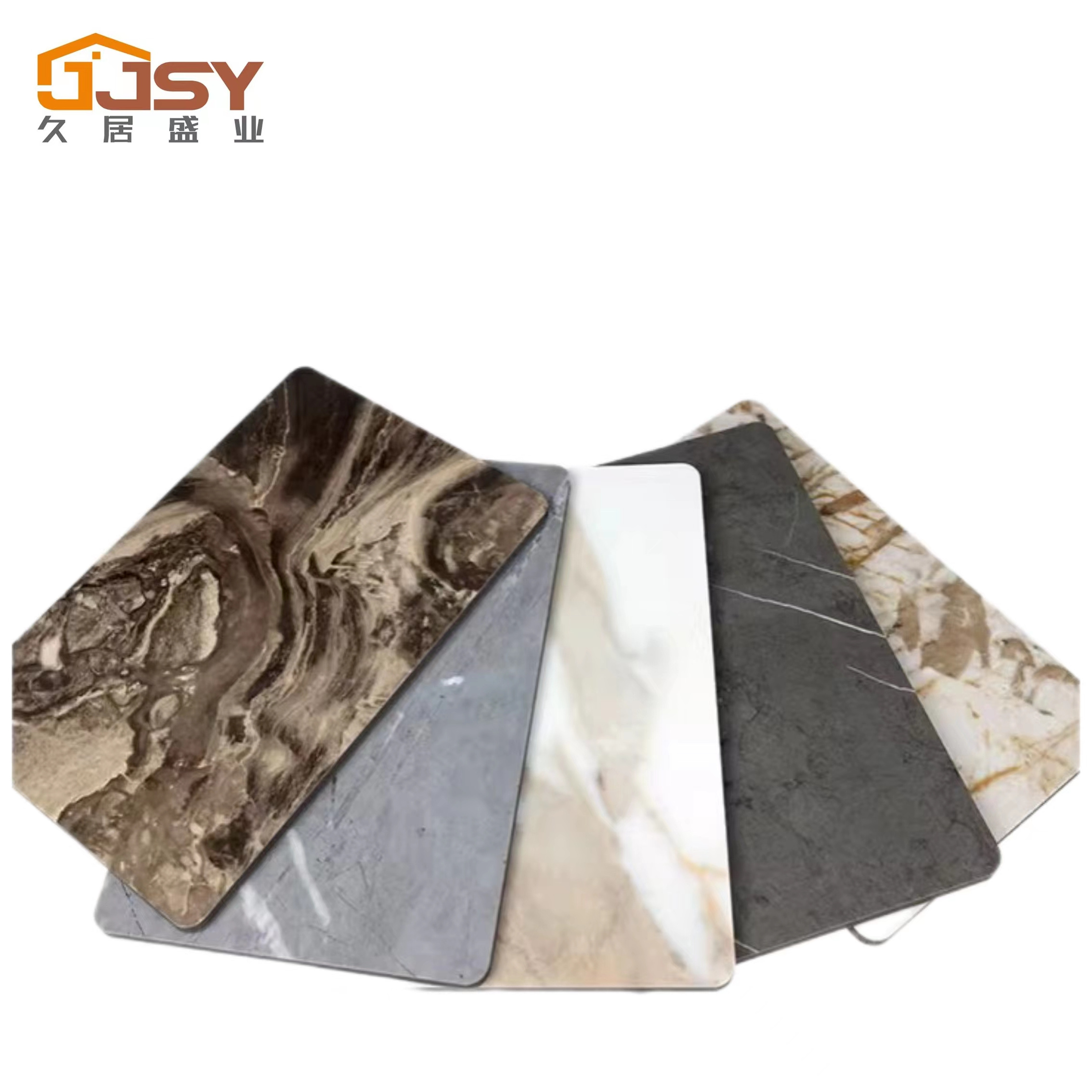 Fashion waterproof wall panels boards rock grain high-gloss marble wall panels for home decoration