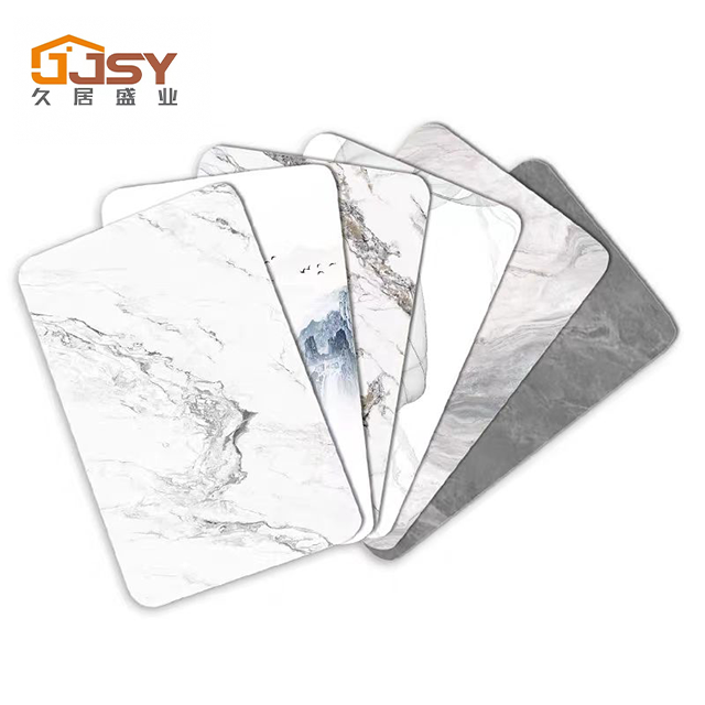 Fashion waterproof wall panels boards rock grain high-gloss marble wall panels for home decoration