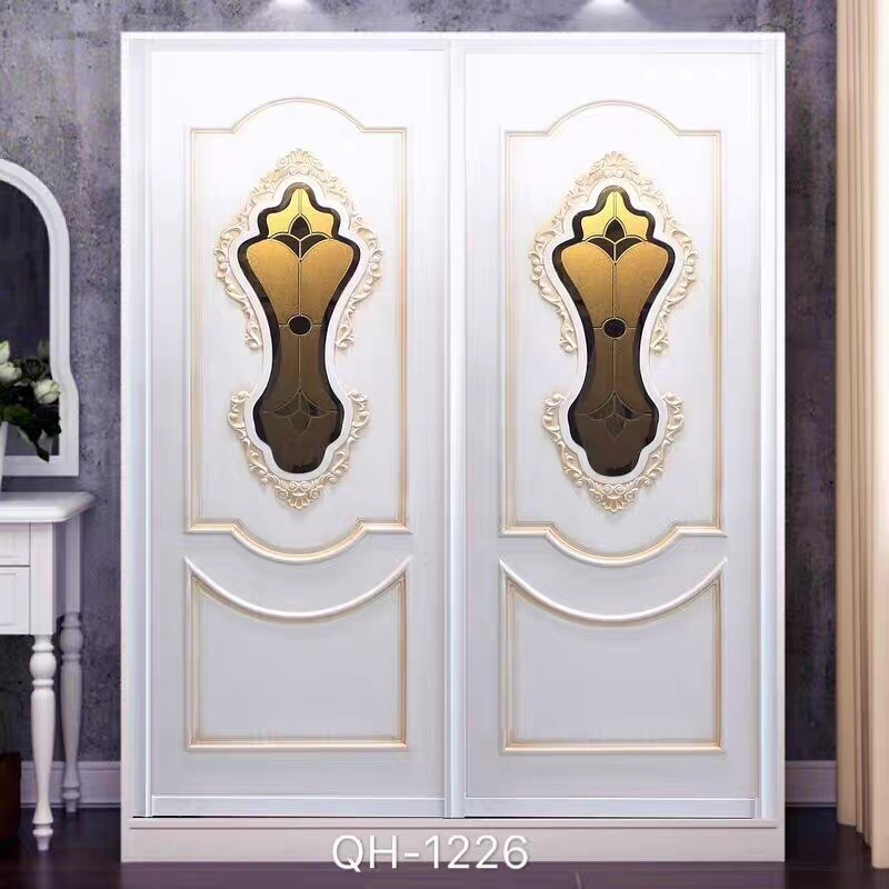 Minimalist Design Solid Wood Sliding Door Combination Bedroom Storage Cabinet Wardrobe Closet