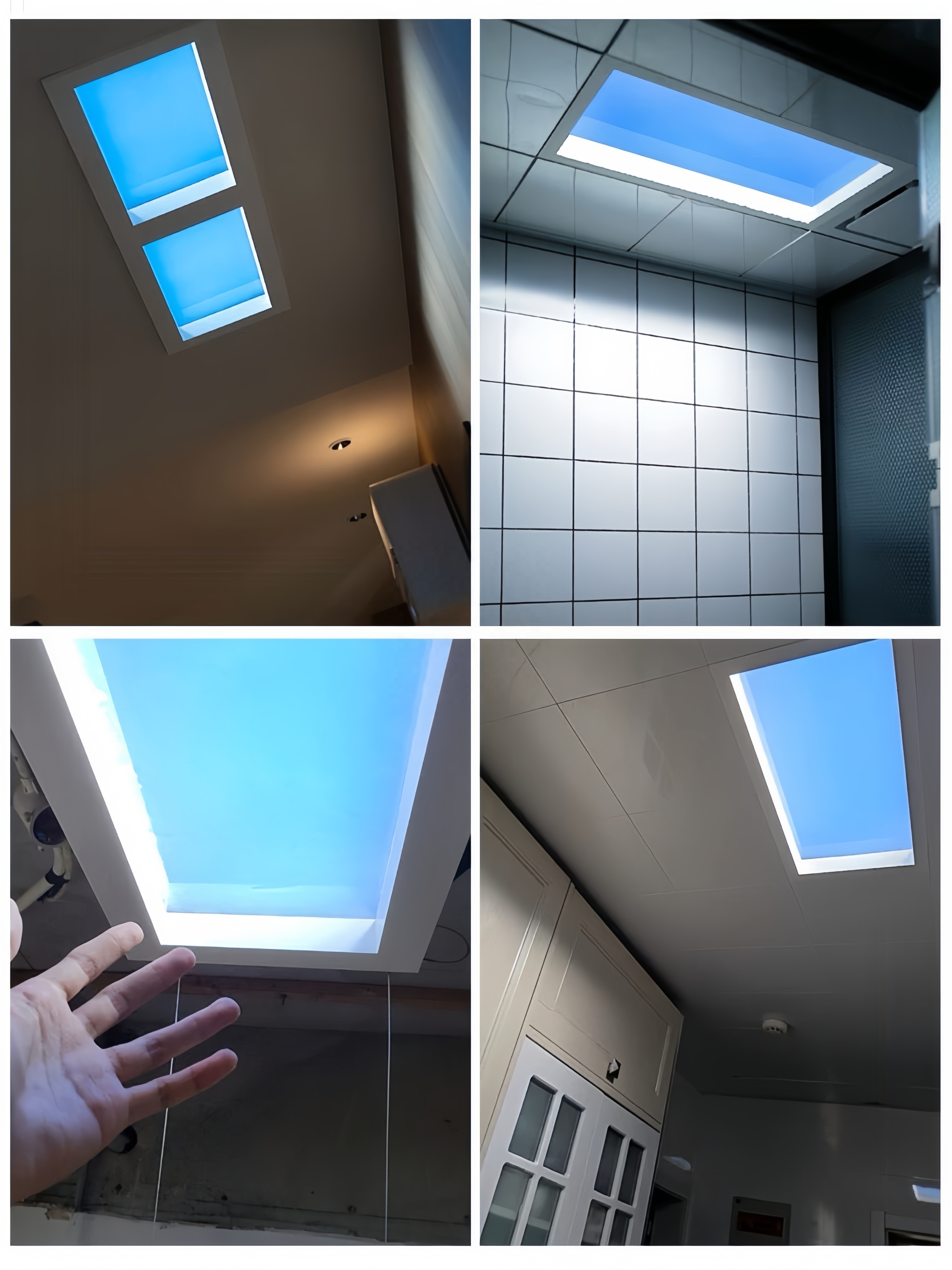 JINK Smart Home Artificial Skylights for Windowless Spaces Kitchen Bathroom Hallway Basement Lighting