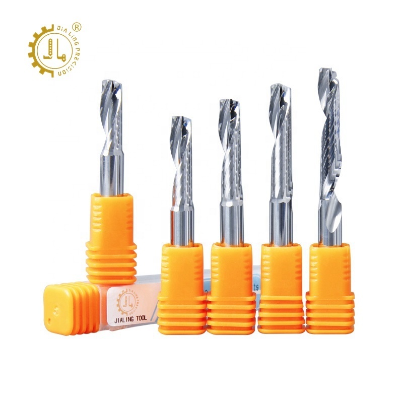 Single Edged Aluminum Milling Cutter Carbide CNC Router Bits Single Flute End Mill For Aluminum Processing With DLC Coating