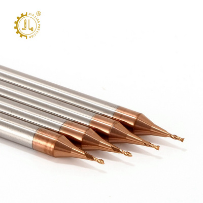 Solid Carbide Micro End Mills Silver Copper Engraving Bit Micro Ball Nose Micro Endmill