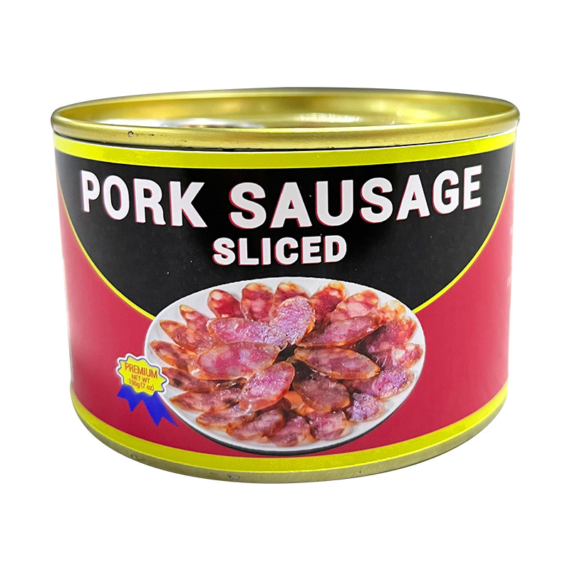 Pork halal sausage small canned  Wholesale White pork sausage canned in brine