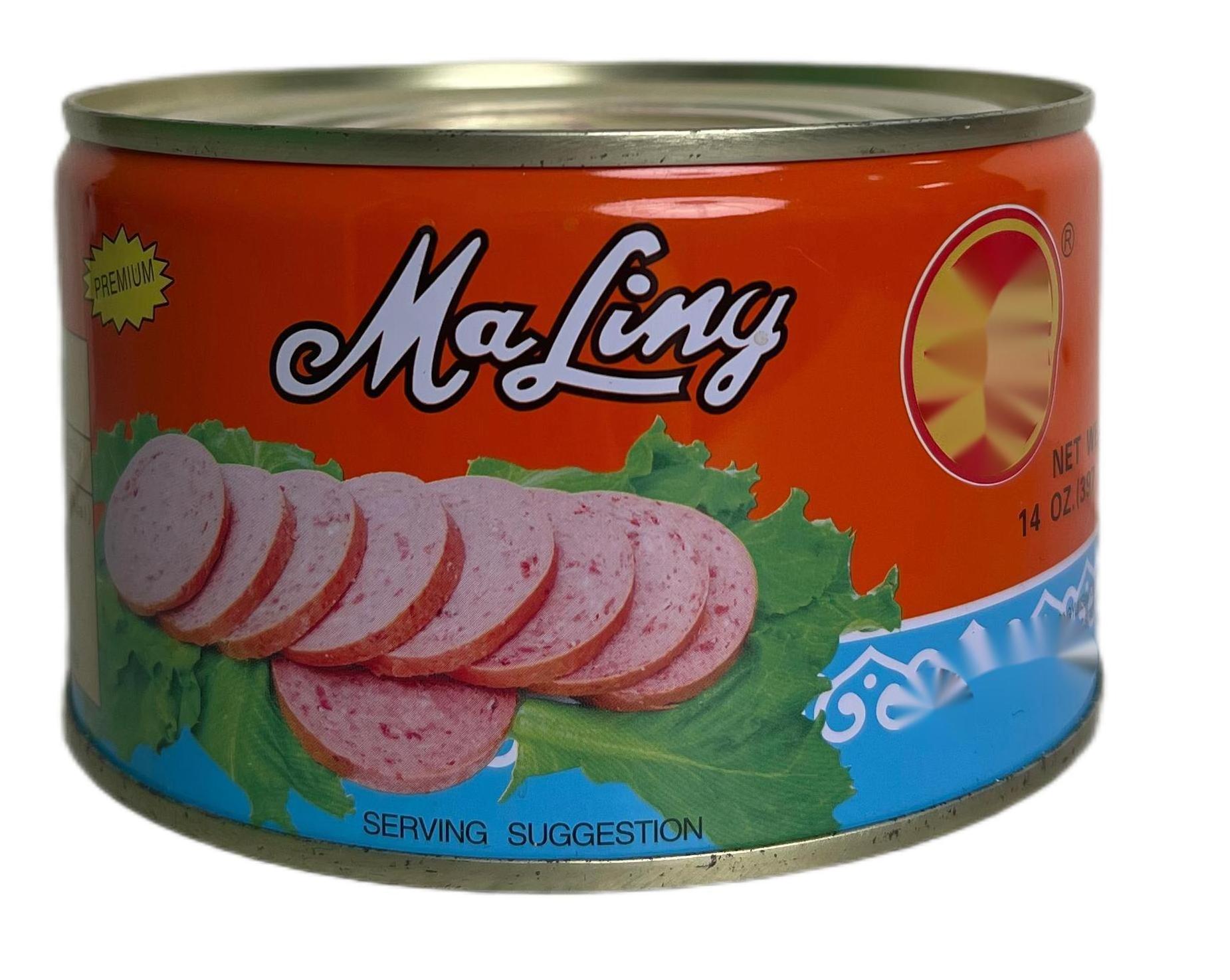 Wholesale best canned pork luncheon meat 397g*24 custom order supplier high quality