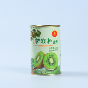 Canned kiwi fruit from CN 0.425kg*24 custom order free sample express tinplate packaging