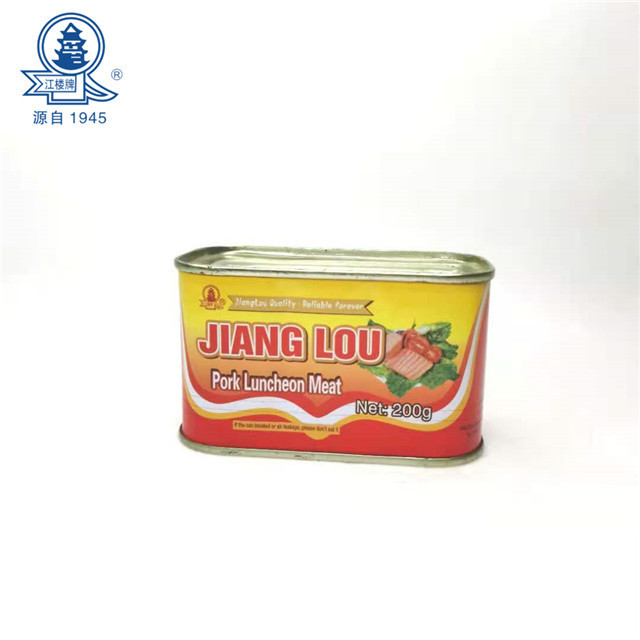 Poultry body canned luncheon meat pork no artificial preservatives 200g food meat wholesale