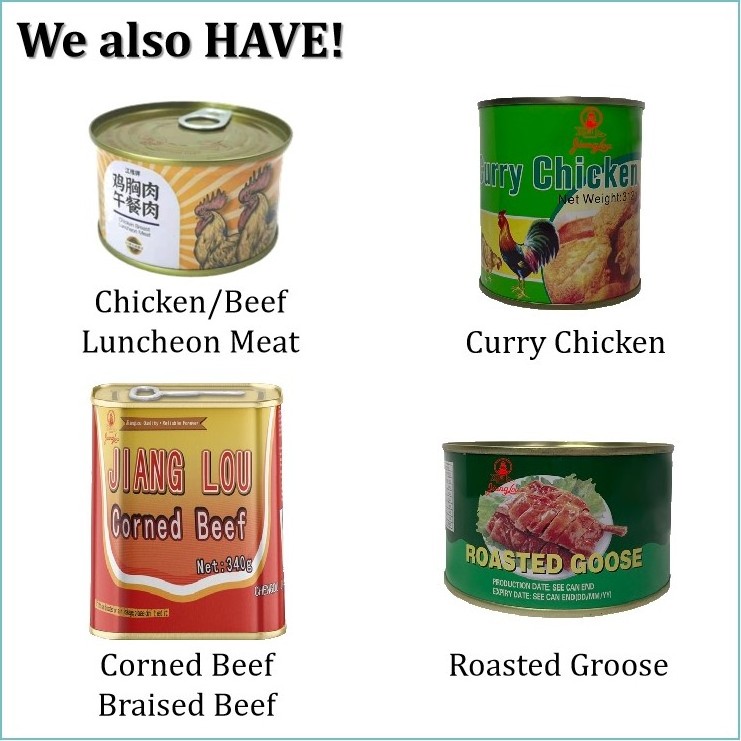 halal wholesale chicken poultry luncheon meat canned in can 198g 340g 380g original manufacturer