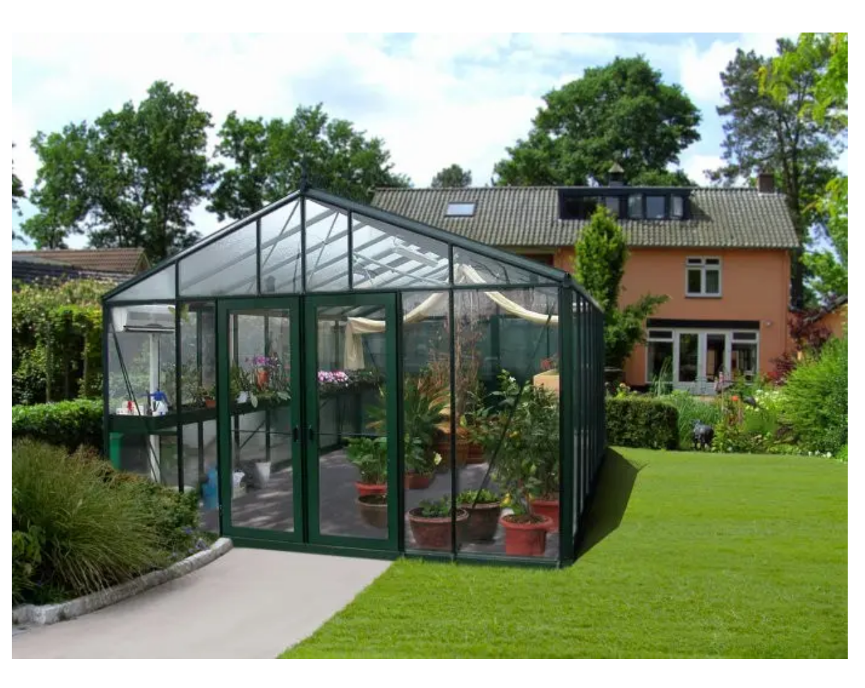 Home garden green house agricultural greenhouse manufacturing back yard greenhouse Flower greenhouse