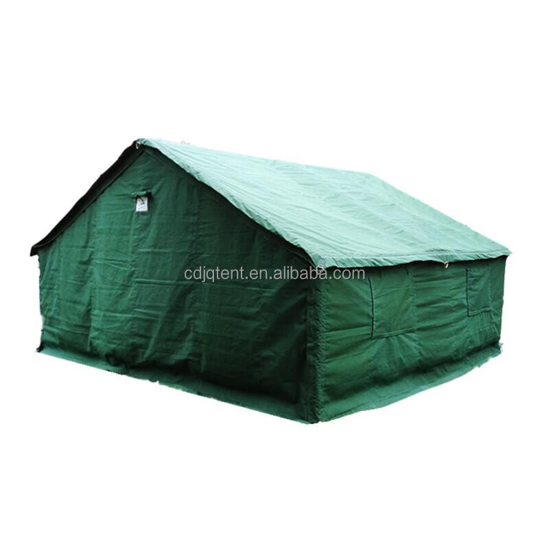 hot selling waterproof windproof cotton canvas relief shelter tent for disaster  heavy duty canvas tent