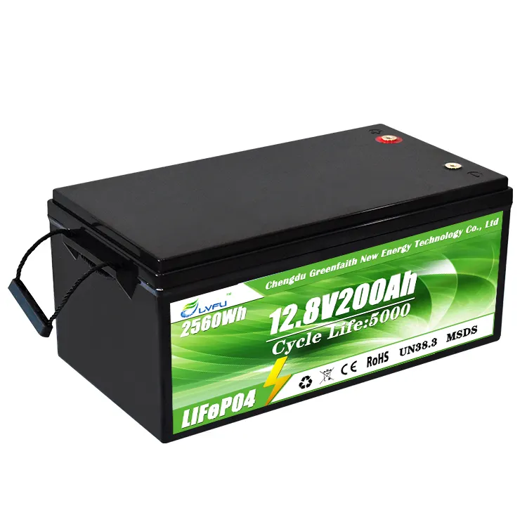 LVFU US Stock LiFePO4 BMS Lifepo4 Battery Pack Lithium Ion Batteries 12V 48V 120Ah 150Ah 170Ah 200Ah Solar Battery