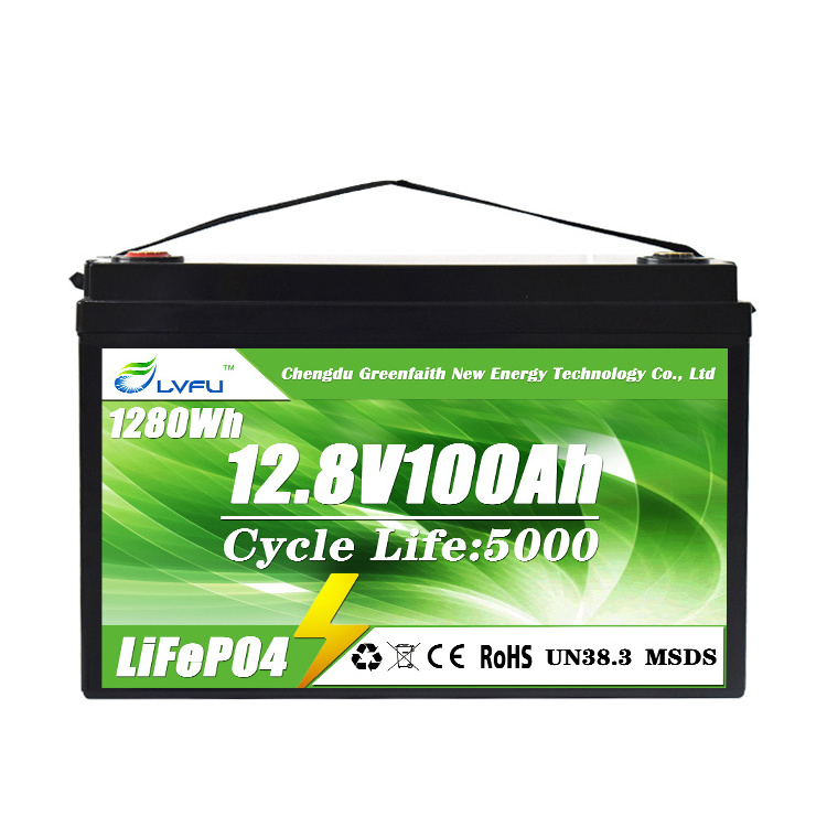 Best Seller US Europe 12 v Deep Cycle Solar RV Caravan Marine 12 volt Lithium Ion Batteries 12V 100ah LiFePO4 Battery