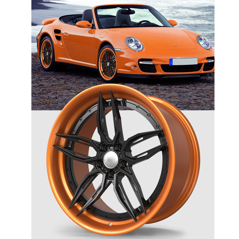 Custom aluminum 16 17 18 19 20 21 22 inch alloy passenger car wheels PCD 5x112 wheels rims and tires for cars