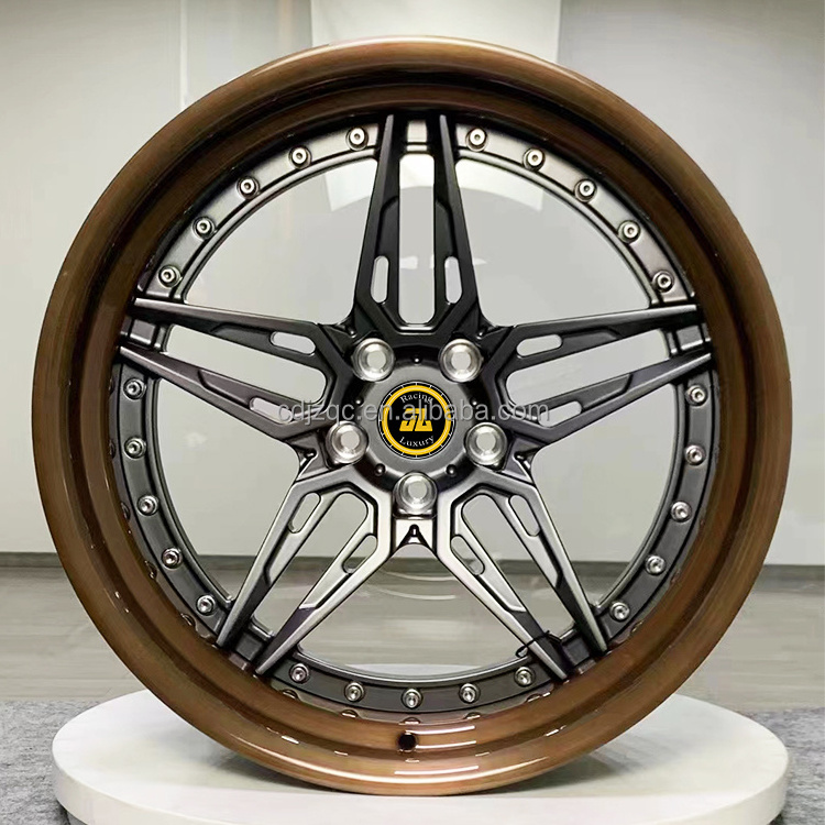 bronze black  Finish Car Wheels 20x12 wheels deep concave 2 piece 3 piece forged alloy wheels rims for R8 S8 350Z 370Z C7