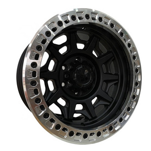 Off road wheel rims 17 inch 6*139.7 5*127 beadlock wheels Matte black paint set plate Off road 4x4 wheels 16inch