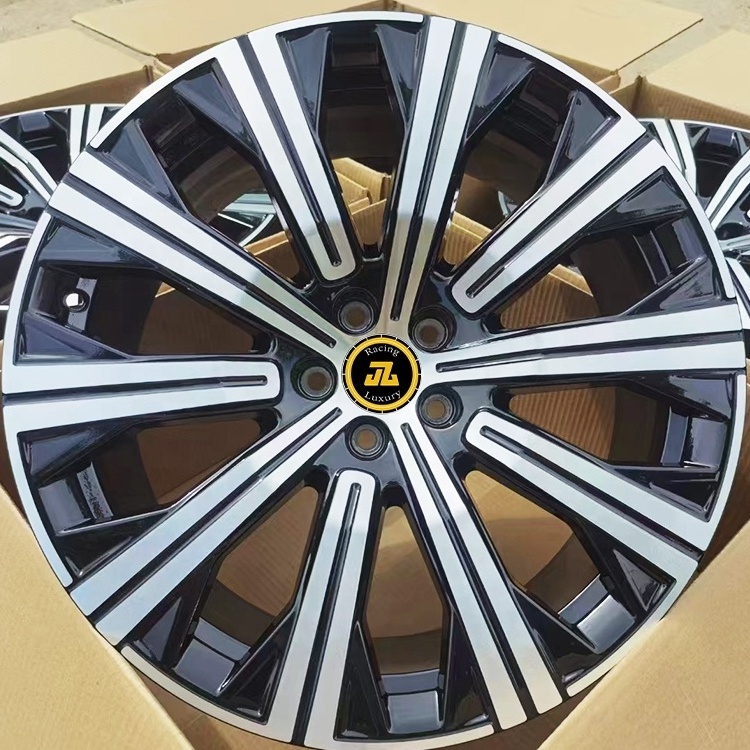 Jiangzao Forged Alloy Car Wheel Rim 17 18 19 20 21 22 23 24 inch Black Machine Face 5x112 5x120 5x130 rim