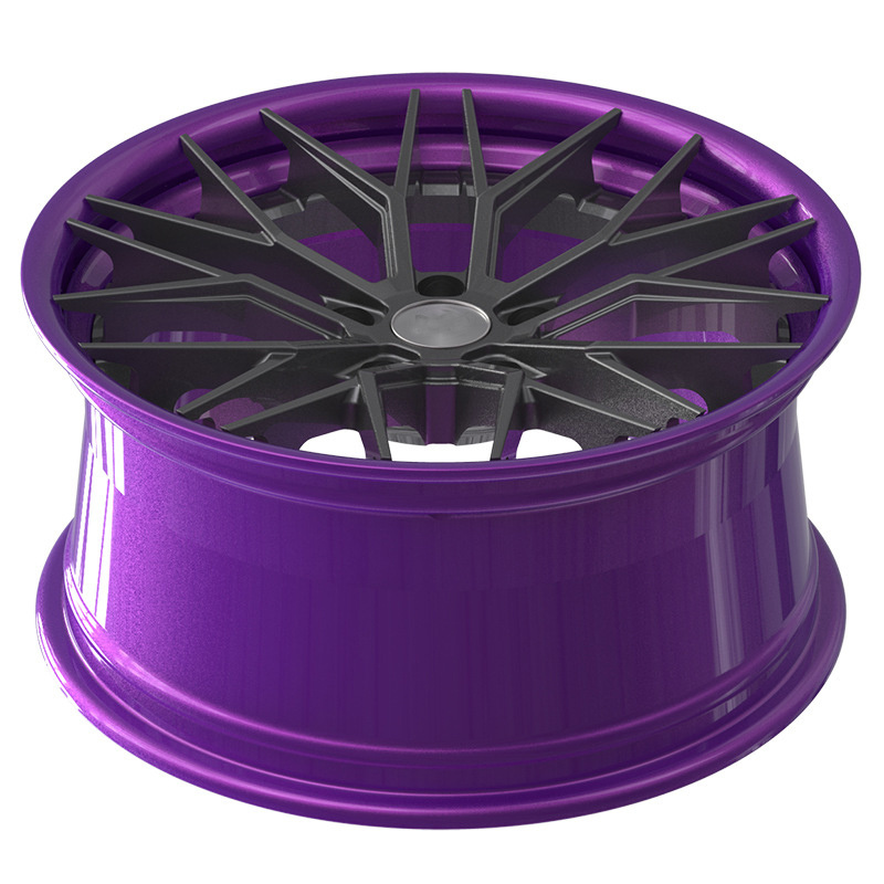 Customized purple wheel rim alloy wheel rim 5*114.3  forged 18 inch wheels