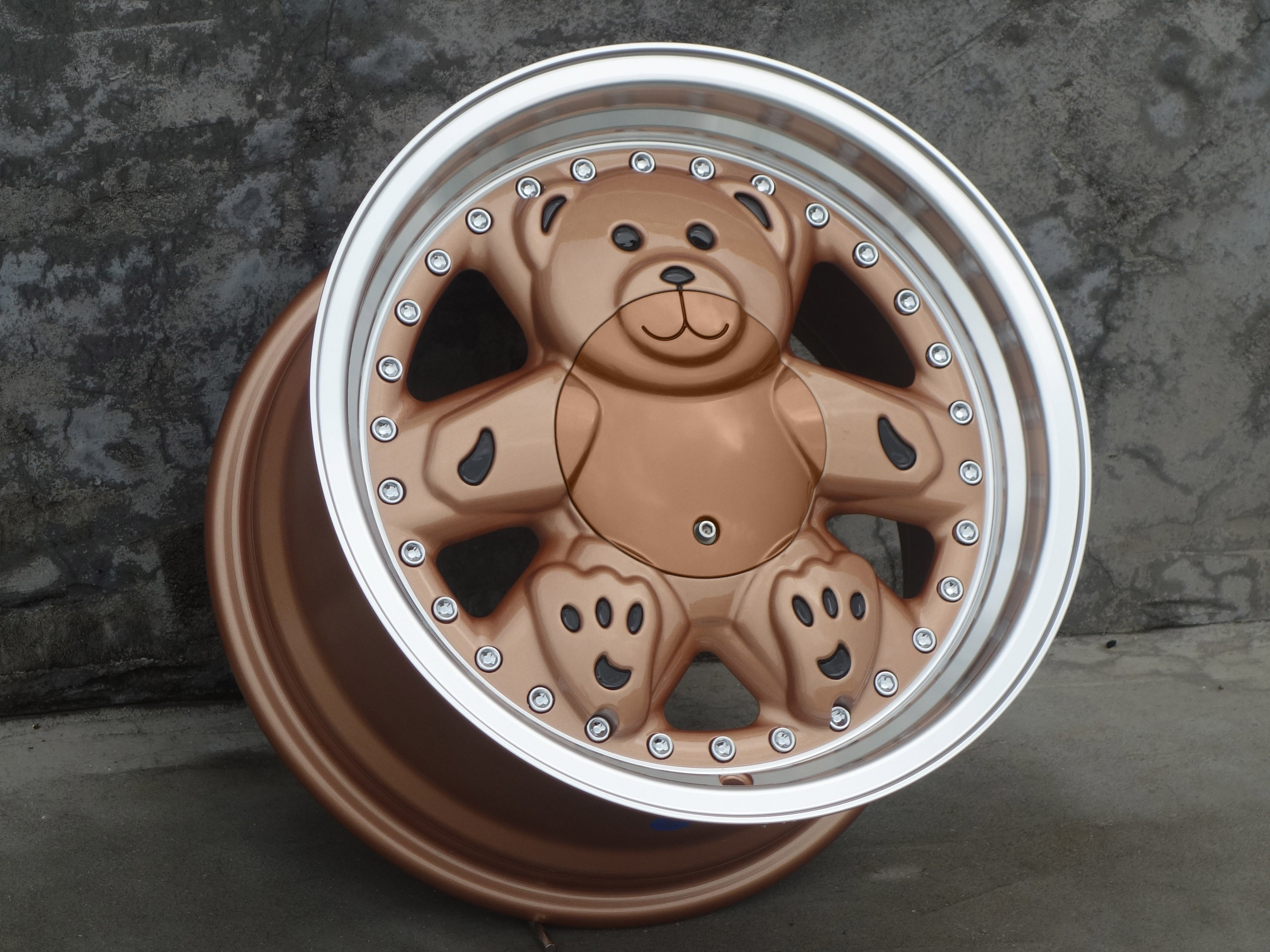 Jiangzao casting rims All sorts of color Cute teddy bear rims wheels 14 ...