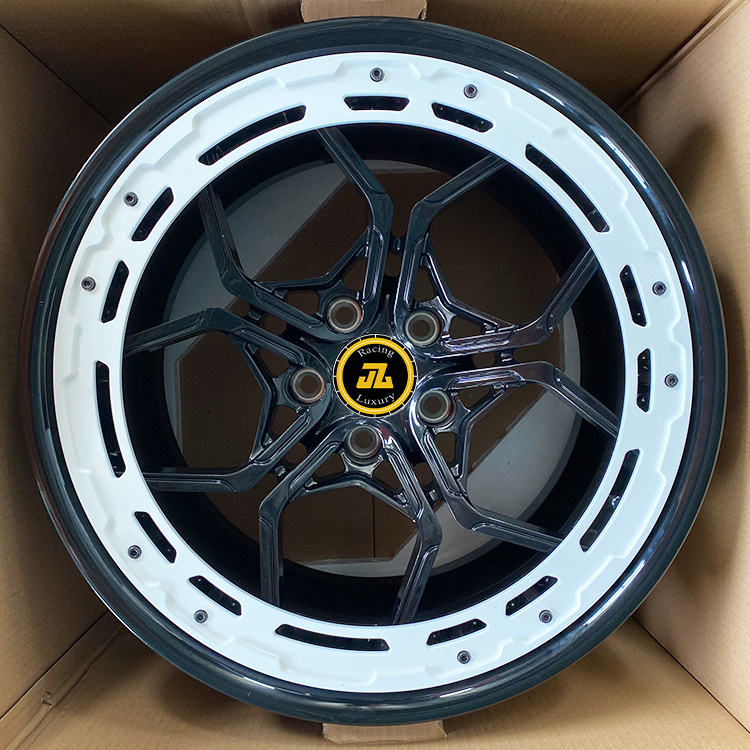 Jiangzao New style Custom aero ring Wheel Rim 18 19 20 21 22 Inch Forged Car Rims Aluminum Alloy Wheel for car